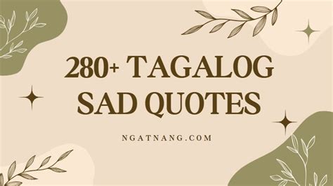 Sad to Saffron: Tagalog.